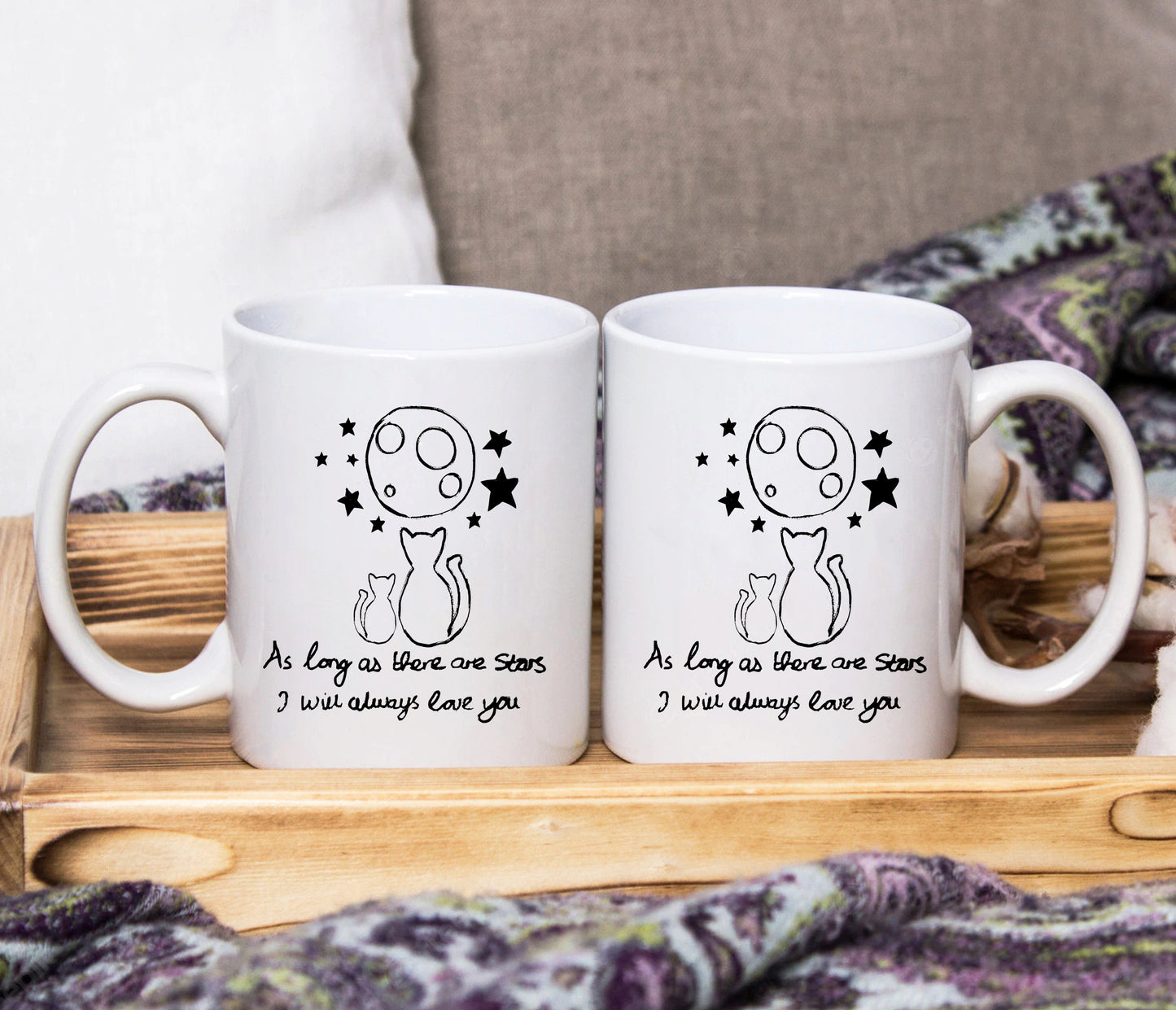 Florence & Bertie Cat Mug Personalised