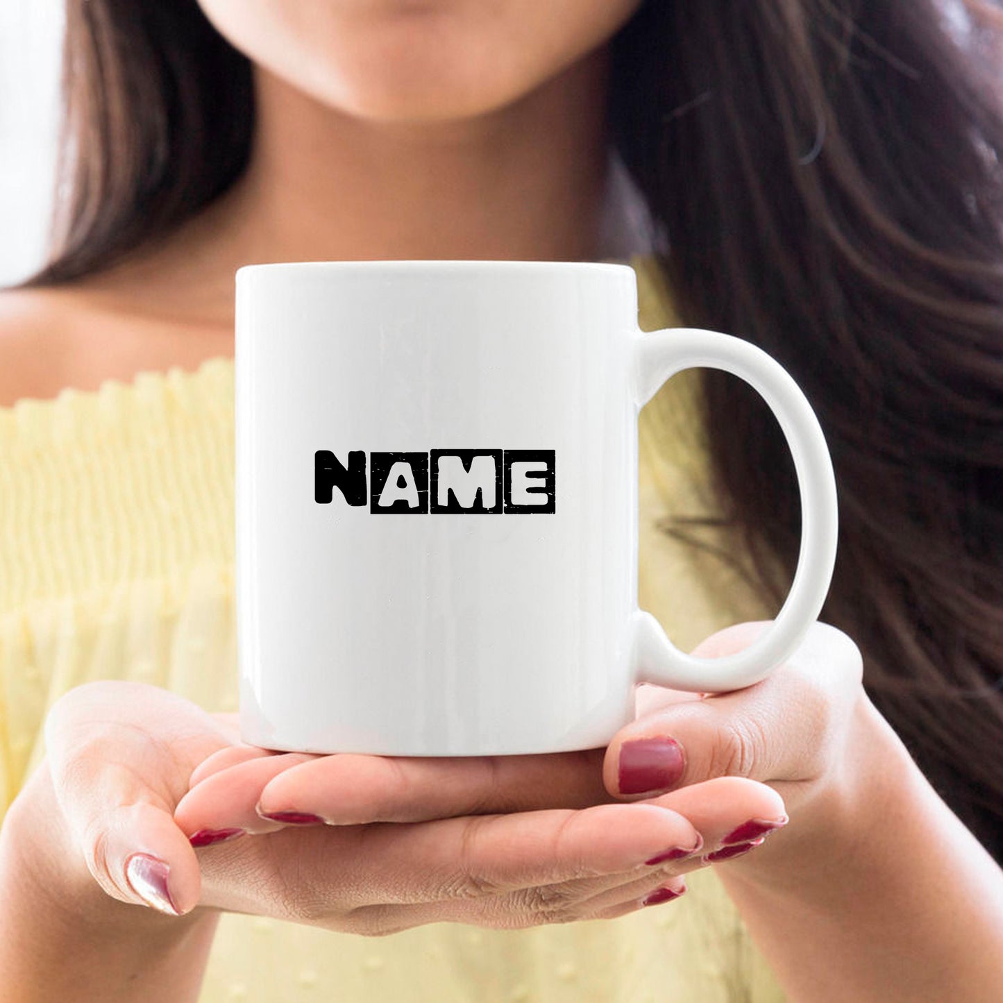 Whimsical Mushrooms Pop Art Mug Personalised Name
