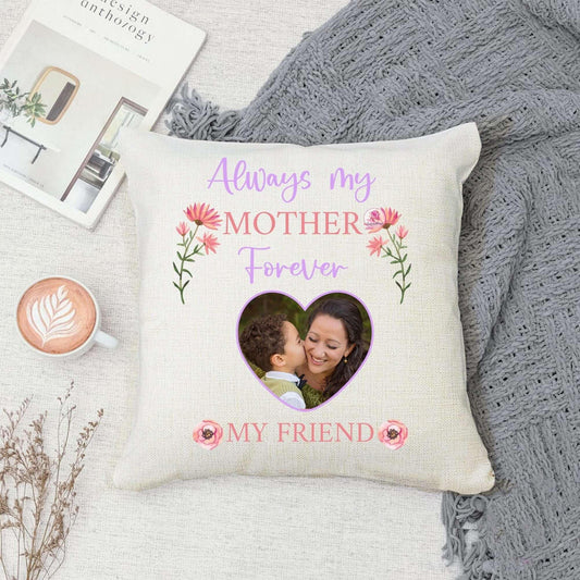 Chair & Sofa Cushions Always My Mother Forever My Friend Premium Canvas Cushion 40x40cm (Personalised) SquidPot