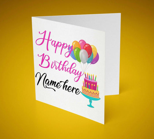 Happy Birthday *NAME* Card - SquidPot