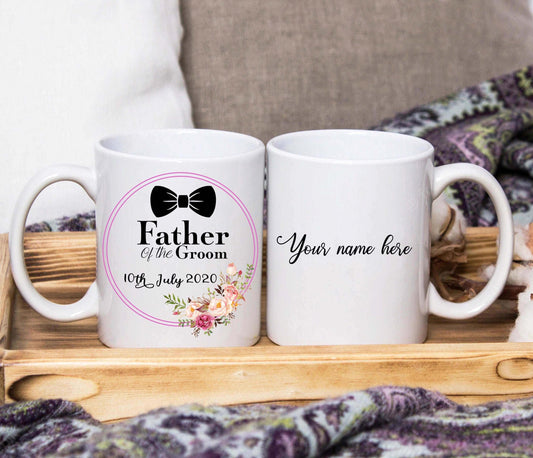 Father Of The Groom Floral Mug (Personalised) - SquidPot