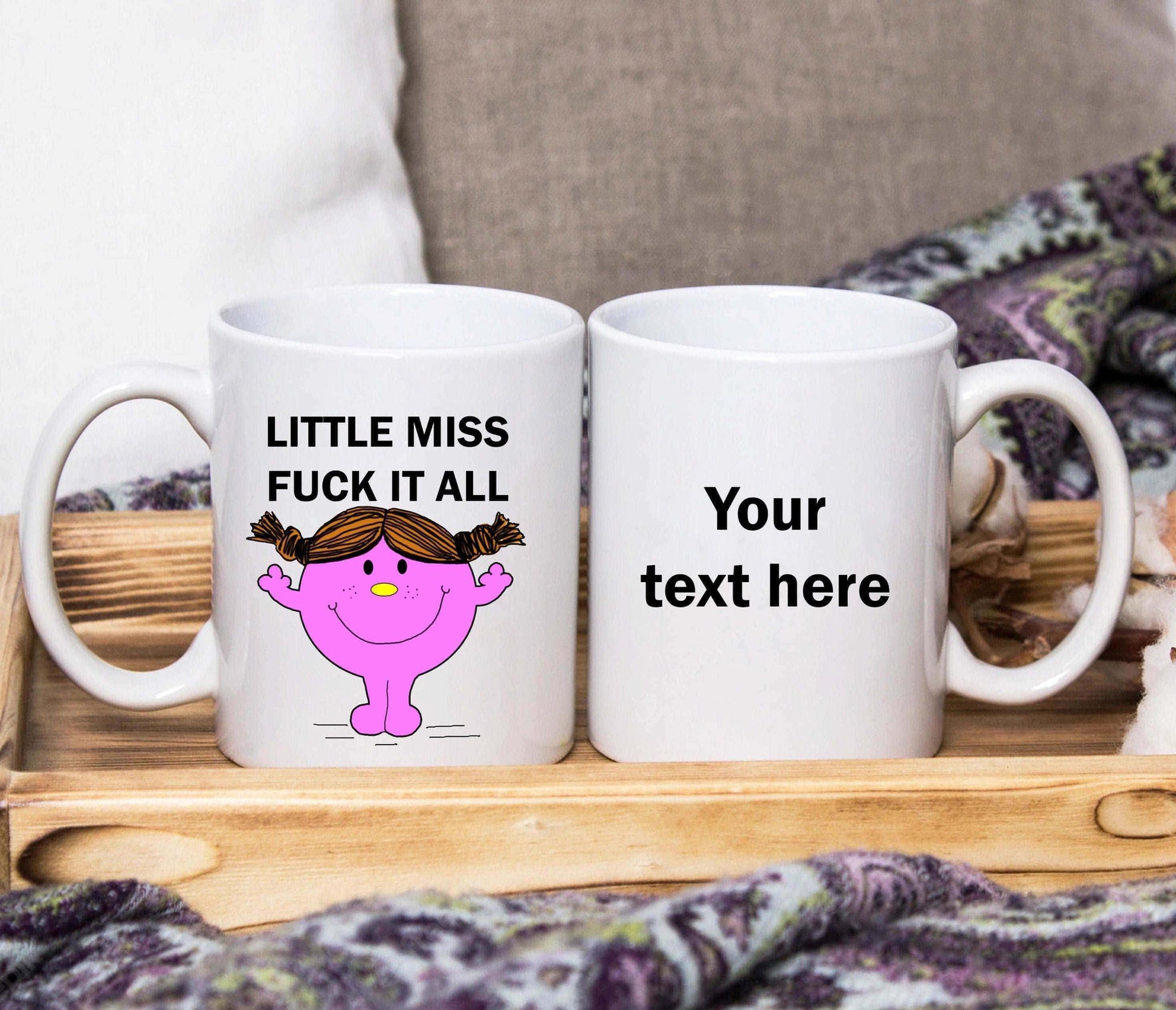 Little Miss F*** It All Mug (Personalised) - SquidPot