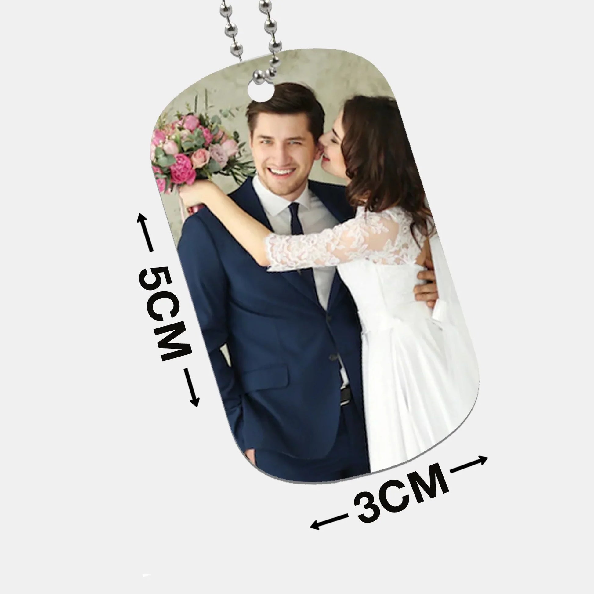 Personalised Custom I.D Military Dog Tag Pendant & Chain Gift Boxed SquidPot
