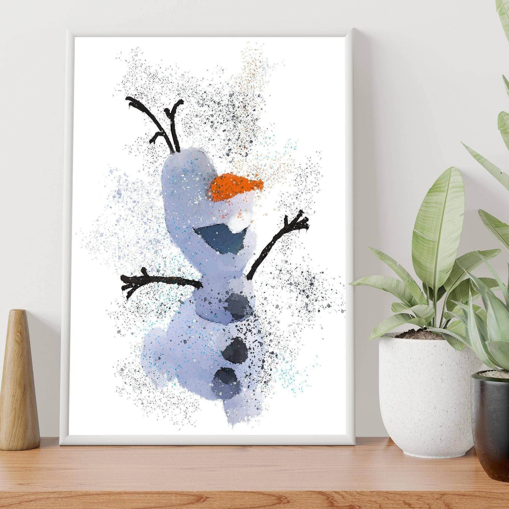 Frozen Inspired Set Of Three Watercolour Style A4 prints Prints - SquidPot