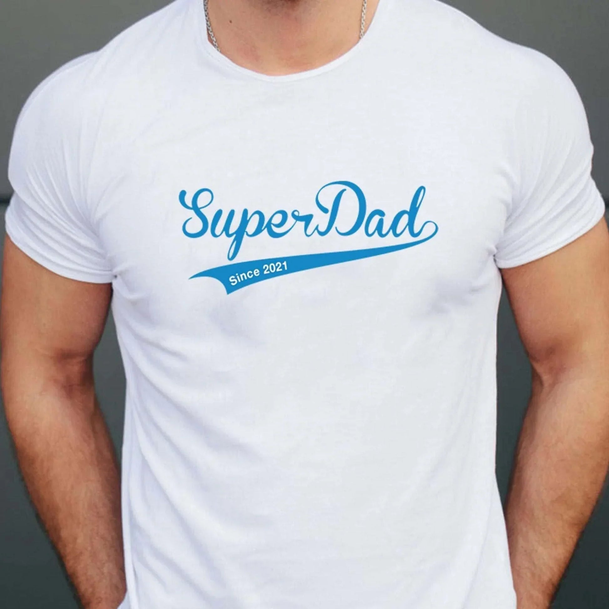 Men's SuperDad Established Year T-Shirt - SquidPot